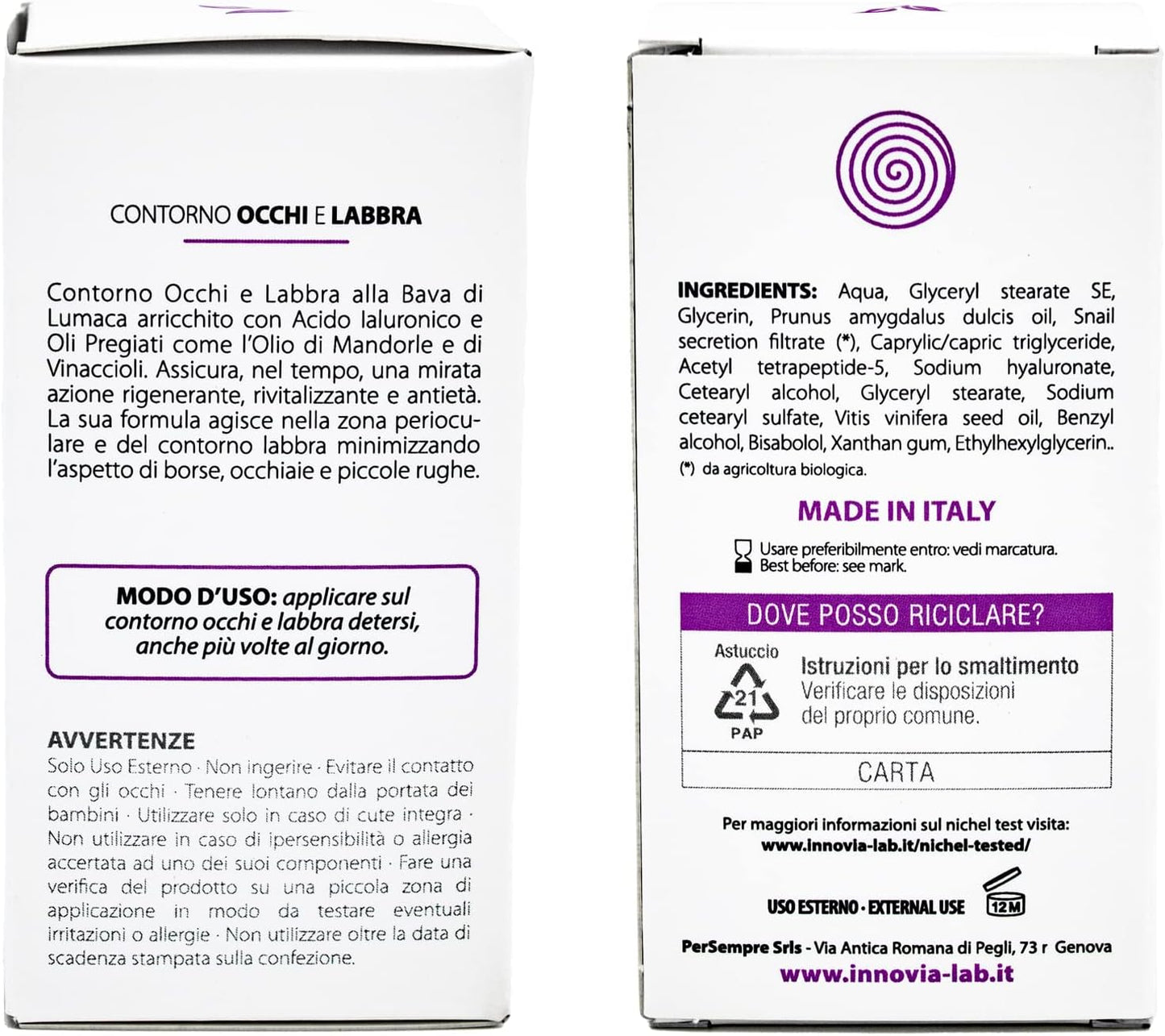 Crema contorno occhi - 50ml
