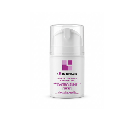 Crema Illuminante Anti-Macchie con Filtro Solare SPF30  - Skin Repair 50ml